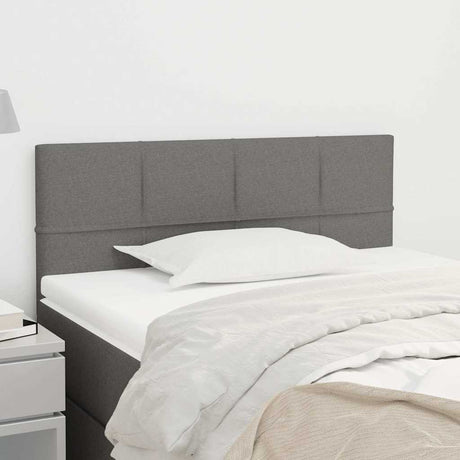 Vidaxl hoofdbord 100x5x78 88 cm stof donkergrijs