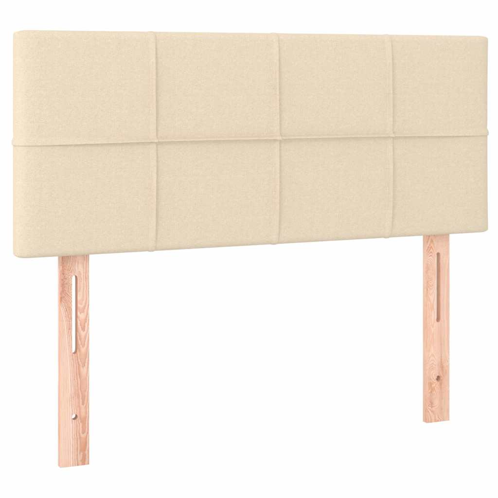Vidaxl hoofdbord 100x5x78 88 cm stof crèmekleurig