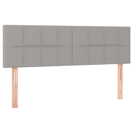 Vidaxl hoofdborden 144x5x78 88 cm stof lichtgrijs