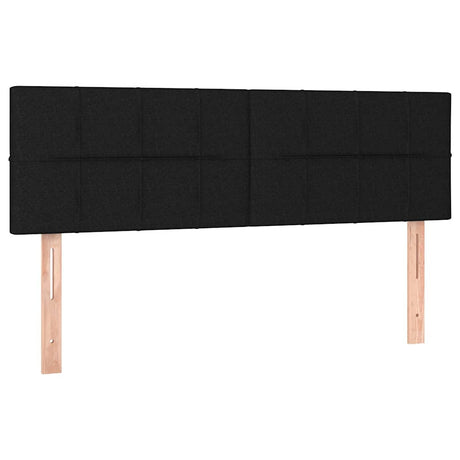 Vidaxl hoofdborden 144x5x78 88 cm stof zwart