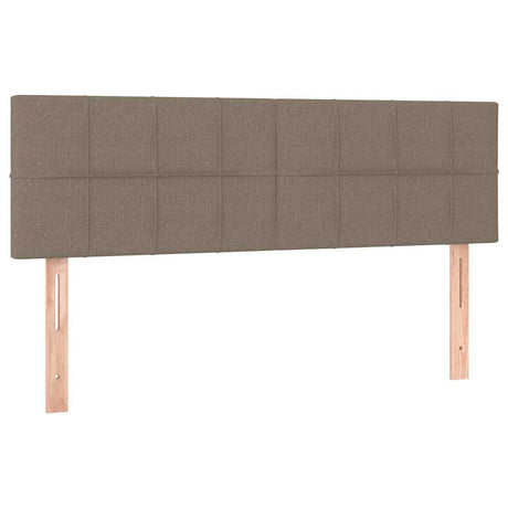Vidaxl hoofdborden 144x5x78 88 cm stof taupe