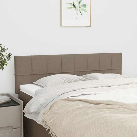 Vidaxl hoofdborden 144x5x78 88 cm stof taupe