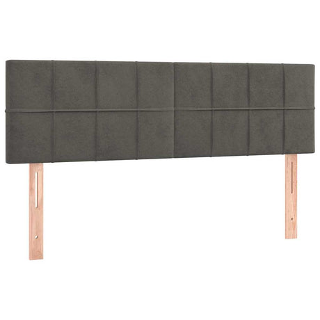 Vidaxl hoofdborden 144x5x78 88 cm fluweel donkergrijs