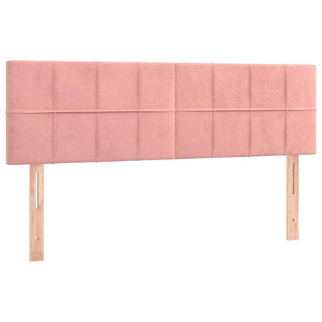 Vidaxl hoofdborden 144x5x78 88 cm fluweel roze