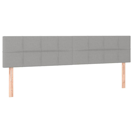 Vidaxl hoofdborden 160x5x78 88 cm stof lichtgrijs