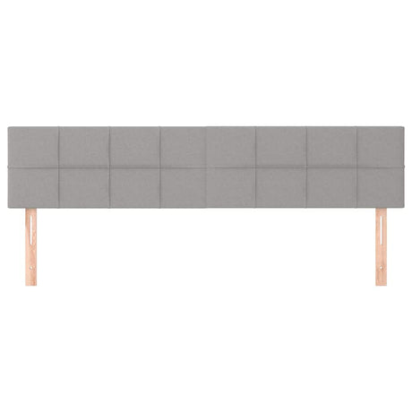 Vidaxl hoofdborden 160x5x78 88 cm stof lichtgrijs