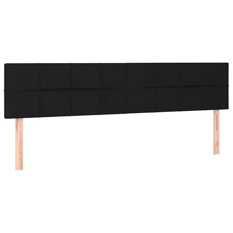 Vidaxl hoofdborden 160x5x78 88 cm stof zwart