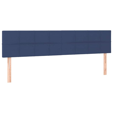 Vidaxl hoofdborden 160x5x78 88 cm stof blauw