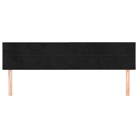 Vidaxl hoofdborden 160x5x78 88 cm fluweel zwart