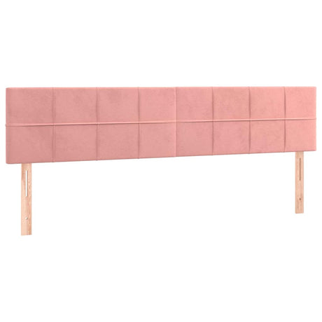 Vidaxl hoofdborden 160x5x78 88 cm fluweel roze