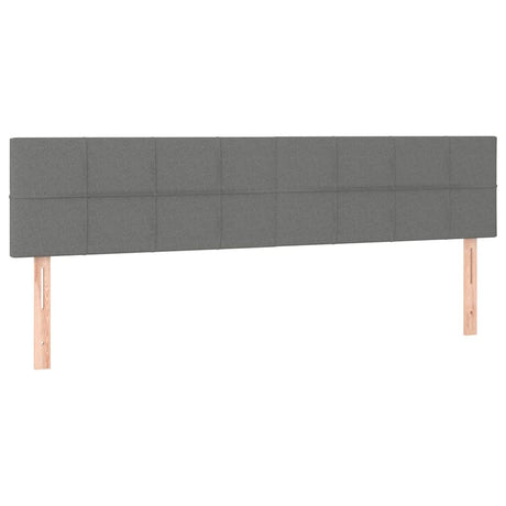 Vidaxl hoofdborden 180x5x78 88 cm stof donkergrijs