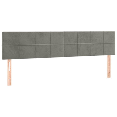 Vidaxl hoofdborden 180x5x78 88 cm fluweel lichtgrijs