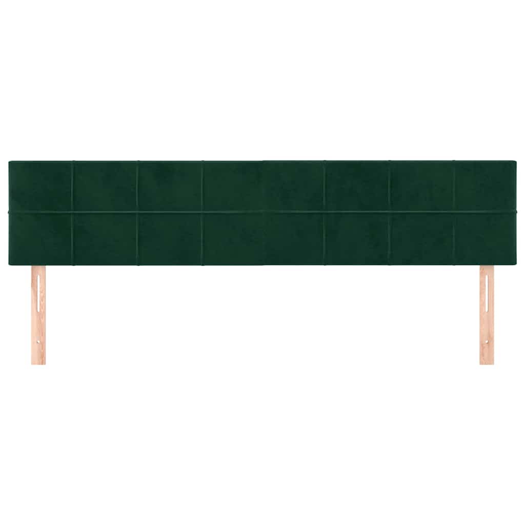 Vidaxl hoofdborden 180x5x78 88 cm fluweel donkergroen