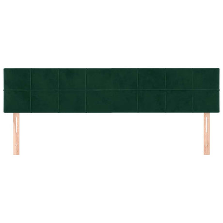 Vidaxl hoofdborden 180x5x78 88 cm fluweel donkergroen