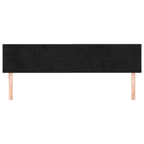 Vidaxl hoofdborden 200x5x78 88 cm fluweel zwart