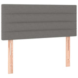 Vidaxl hoofdbord 100x5x78 88 cm stof donkergrijs