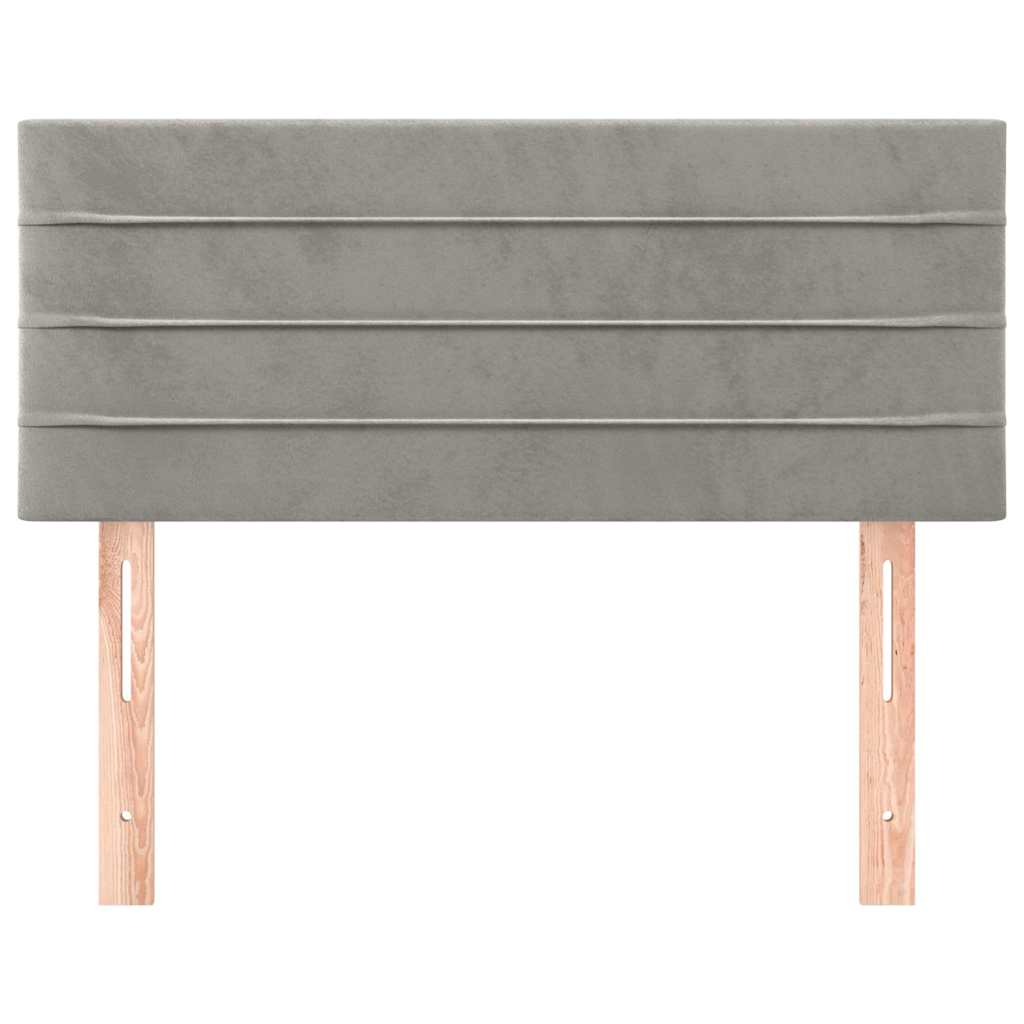 Vidaxl hoofdbord 100x5x78 88 cm fluweel lichtgrijs