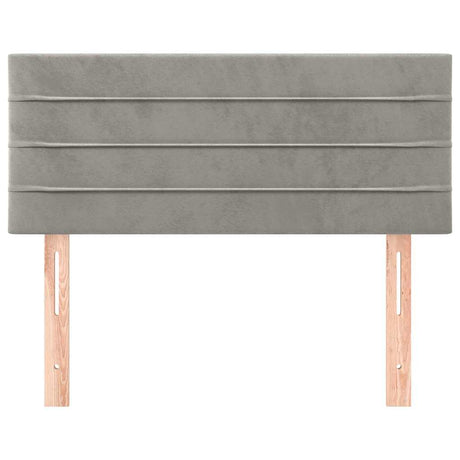 Vidaxl hoofdbord 100x5x78 88 cm fluweel lichtgrijs