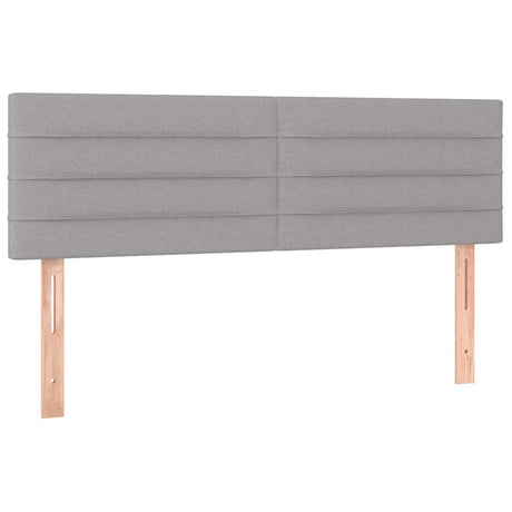 Vidaxl hoofdborden 144x5x78 88 cm stof lichtgrijs