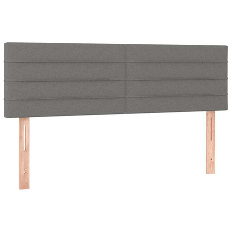 Vidaxl hoofdborden 144x5x78 88 cm stof donkergrijs