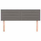 Vidaxl hoofdborden 144x5x78 88 cm stof donkergrijs