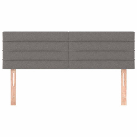 Vidaxl hoofdborden 144x5x78 88 cm stof donkergrijs