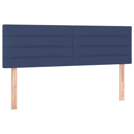 Vidaxl hoofdborden 144x5x78 88 cm stof blauw