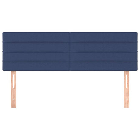 Vidaxl hoofdborden 144x5x78 88 cm stof blauw