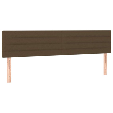 Vidaxl hoofdborden 160x5x78 88 cm stof donkerbruin