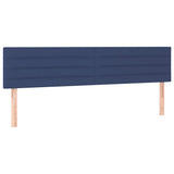 Vidaxl hoofdborden 160x5x78 88 cm stof blauw