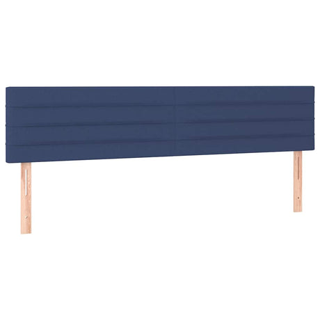 Vidaxl hoofdborden 160x5x78 88 cm stof blauw