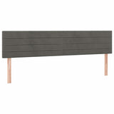 Vidaxl hoofdborden 2 st 80x5x78 88 cm fluweel donkergrijs