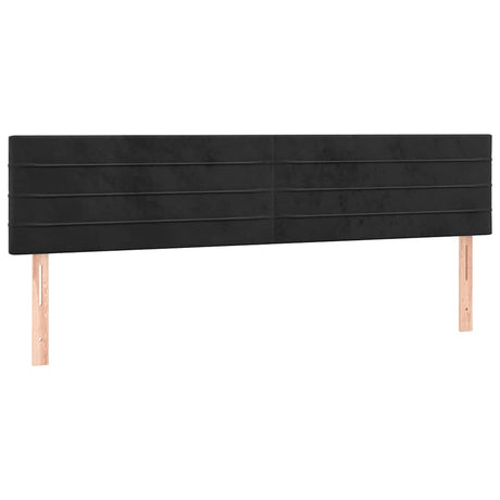 Vidaxl hoofdborden 160x5x78 88 cm fluweel zwart