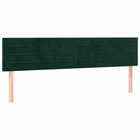 Vidaxl hoofdborden 160x5x78 88 cm fluweel donkergroen