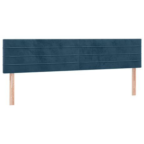 Vidaxl hoofdborden 160x5x78 88 cm fluweel donkerblauw