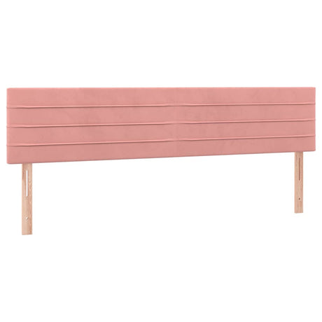 Vidaxl hoofdborden 160x5x78 88 cm fluweel roze