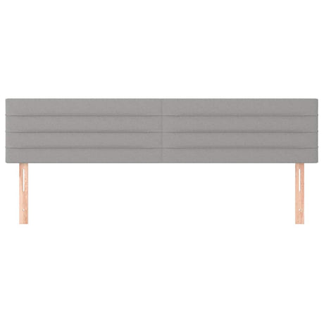 Vidaxl hoofdborden 2 st 90x5x78 88 cm stof lichtgrijs