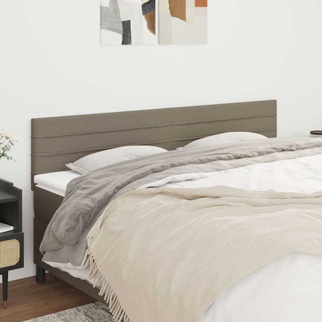 Vidaxl hoofdborden 2 st 90x5x78 88 cm stof taupe
