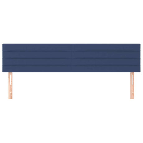 Vidaxl hoofdborden 180x5x78 88 cm stof blauw