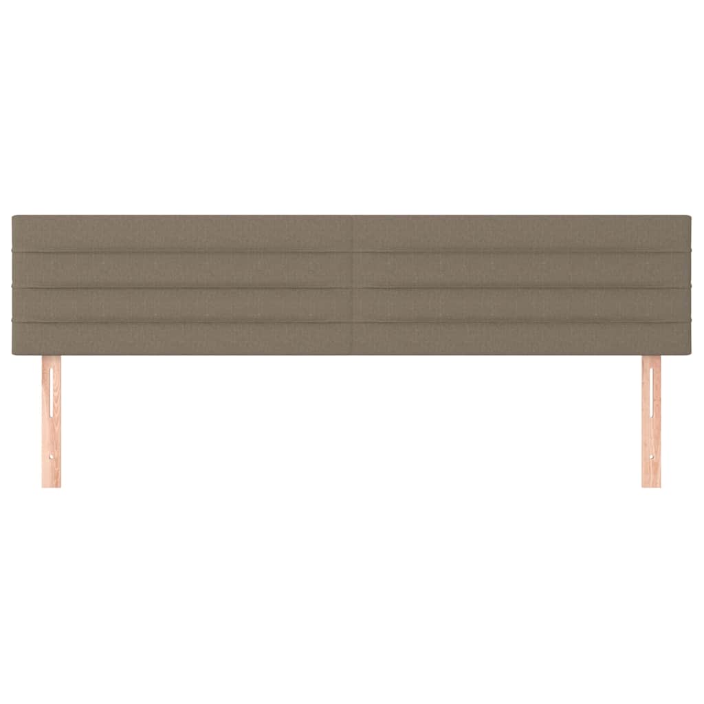Vidaxl hoofdborden 2 st 100x5x78 88 cm stof taupe
