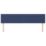 Vidaxl hoofdborden 2 st 100x5x78 88 cm stof blauw