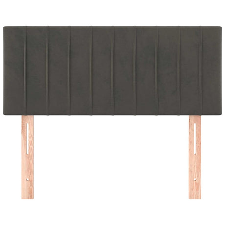 Vidaxl hoofdbord 80x5x78 88 cm fluweel donkergrijs
