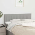 Vidaxl hoofdborden 144x5x78 88 cm stof lichtgrijs