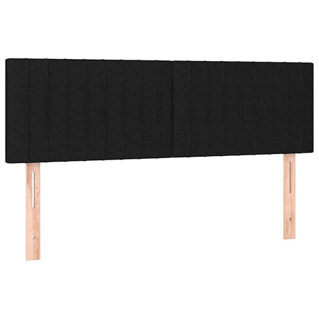 Vidaxl hoofdborden 144x5x78 88 cm stof zwart