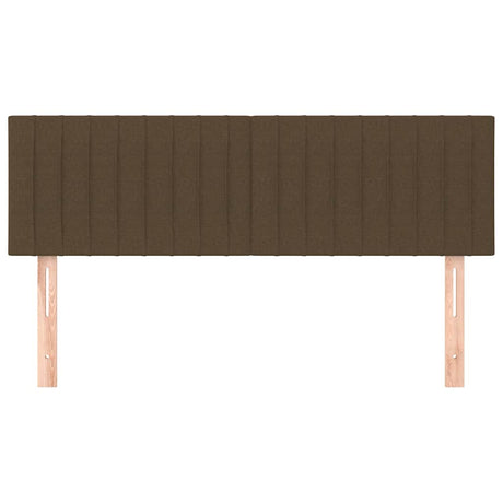 Vidaxl hoofdborden 144x5x78 88 cm stof donkerbruin