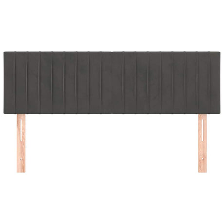 Vidaxl hoofdborden 144x5x78 88 cm fluweel donkergrijs