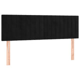 Vidaxl hoofdborden 144x5x78 88 cm fluweel zwart