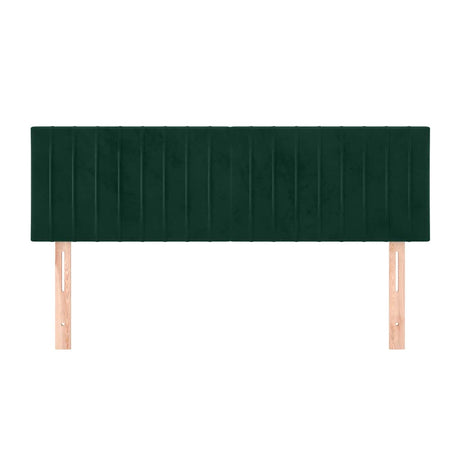 Vidaxl hoofdborden 144x5x78 88 cm fluweel donkergroen