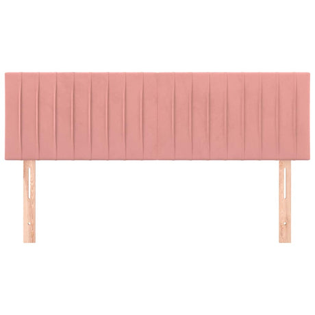 Vidaxl hoofdborden 144x5x78 88 cm fluweel roze