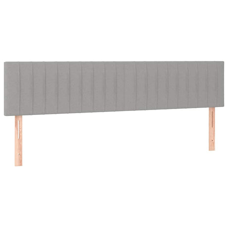 Vidaxl hoofdborden 160x5x78 88 cm stof lichtgrijs